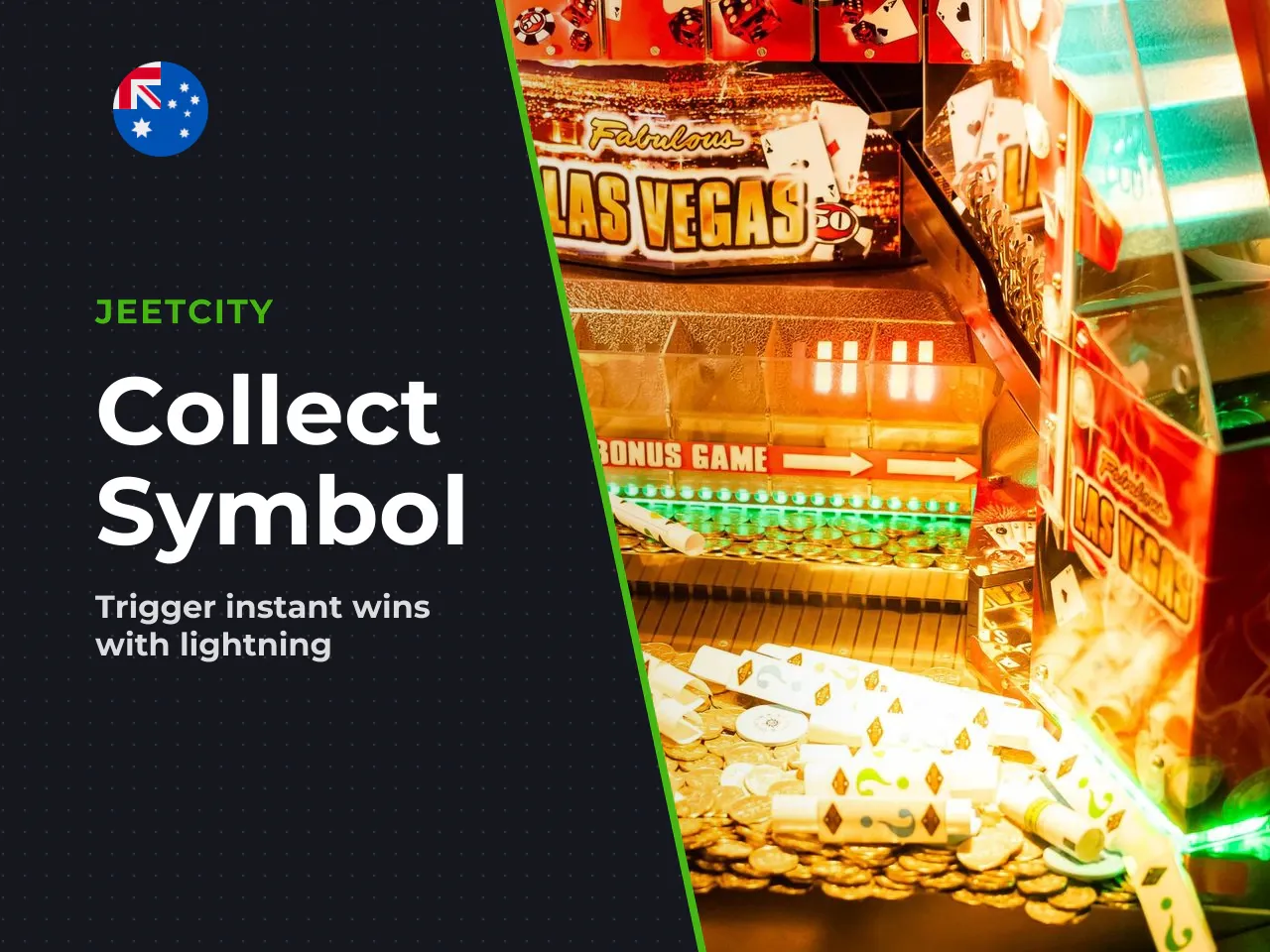 Collect symbol lightning bolt . The