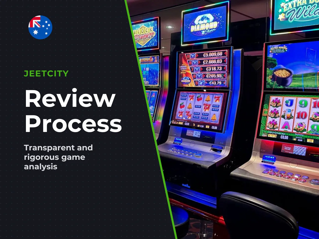 How we reviewed this pokie. Our