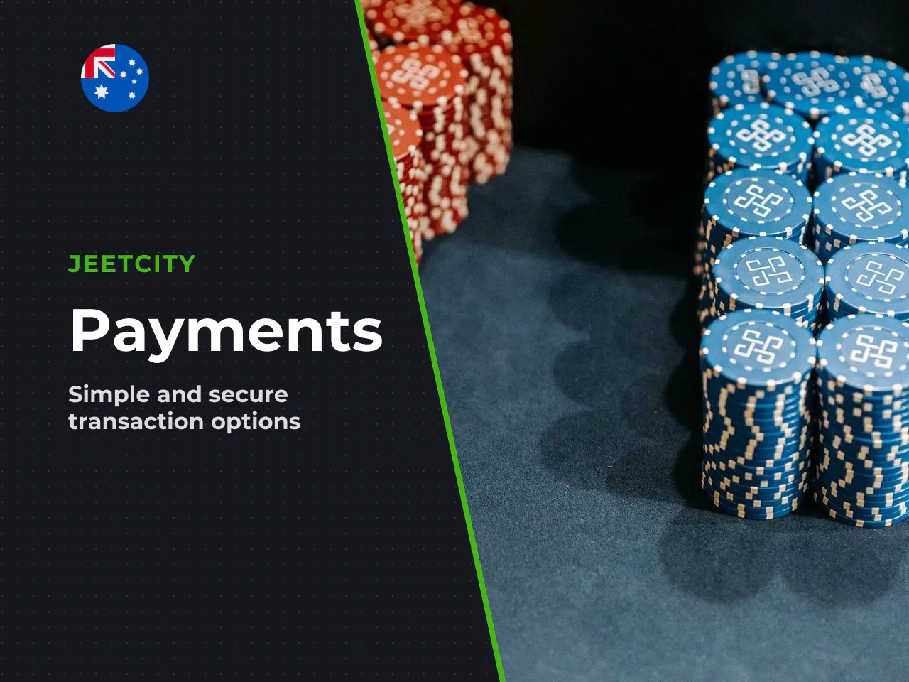 Deposits and withdrawals methods, processing and